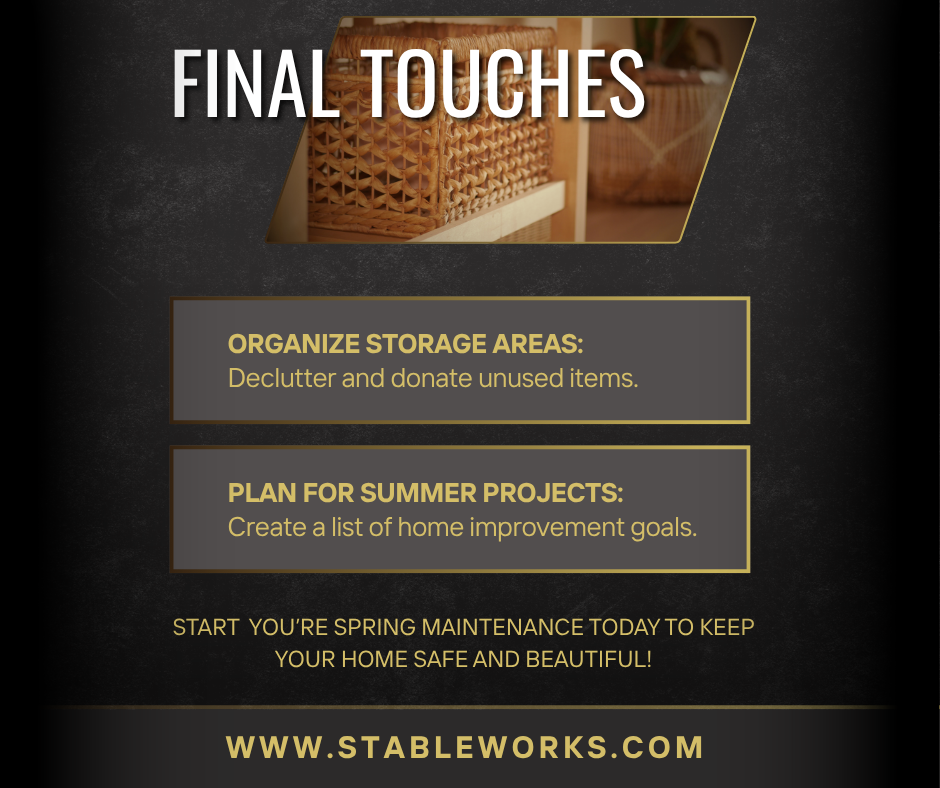 Spring Maintenance Checklist — StableWorks 6